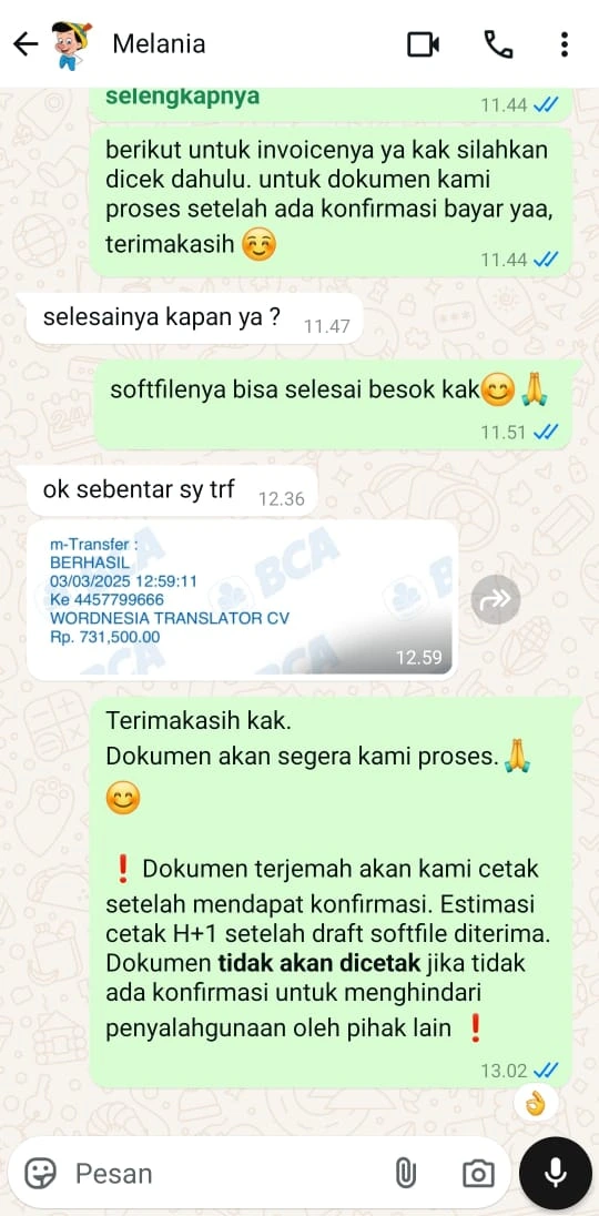 Bukti Transaksi
